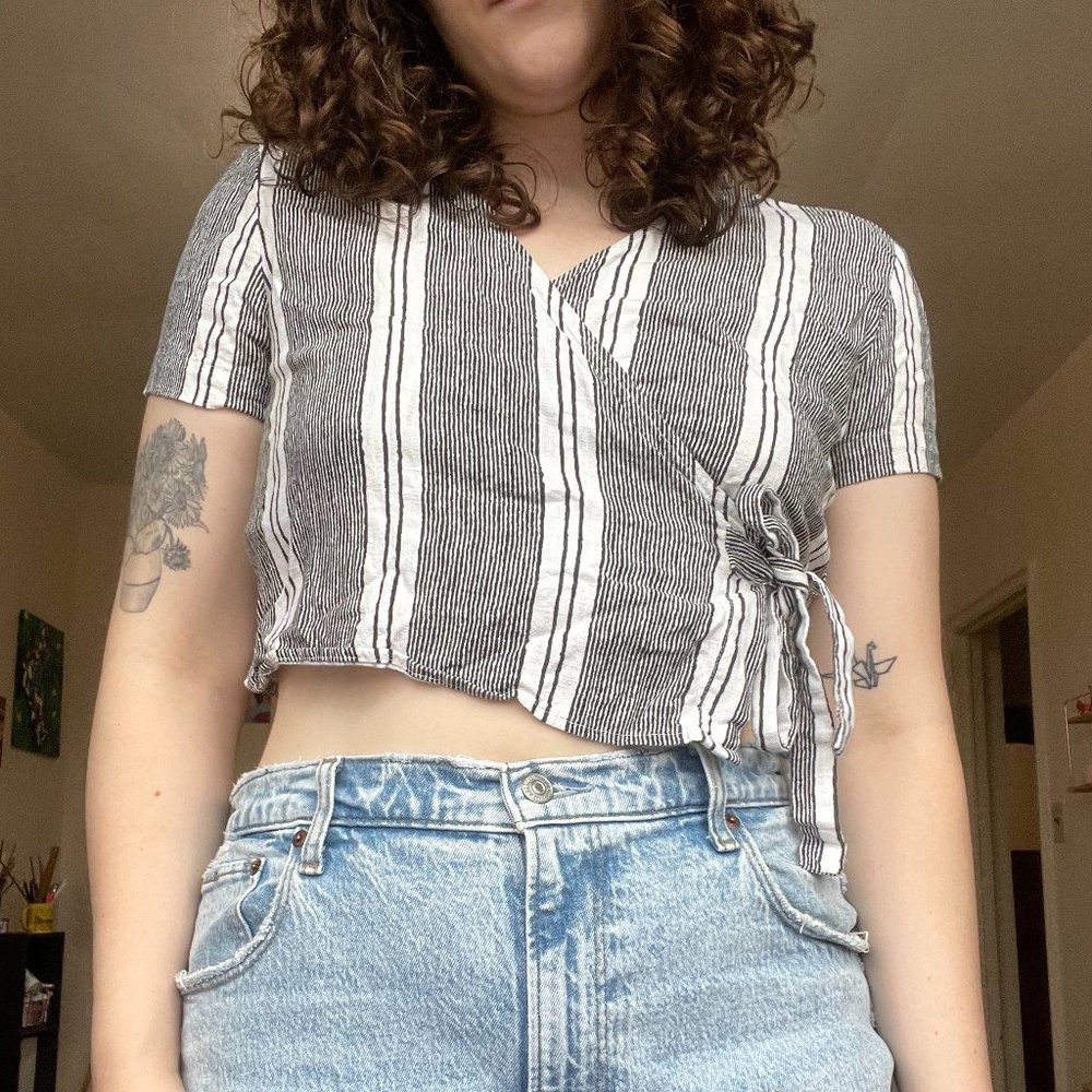 Urban Outfitters Wrapped Crop Top
